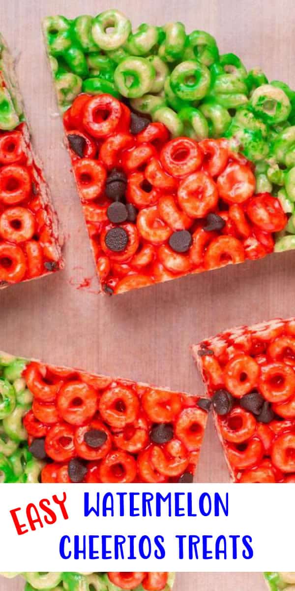 Easy Cheerios Treats – Best Watermelon Cheerios Treats Recipe – Desserts – Snacks – Kids Party Food