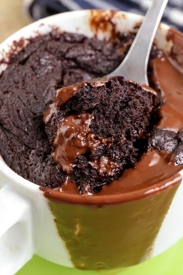 Chocolate Mug Cake! BEST Chocolate Cake In A Mug Recipe – Quick & Easy 2 Minute Microwave Fudgy Chocolate Cake Idea – Snacks – Desserts – Treats