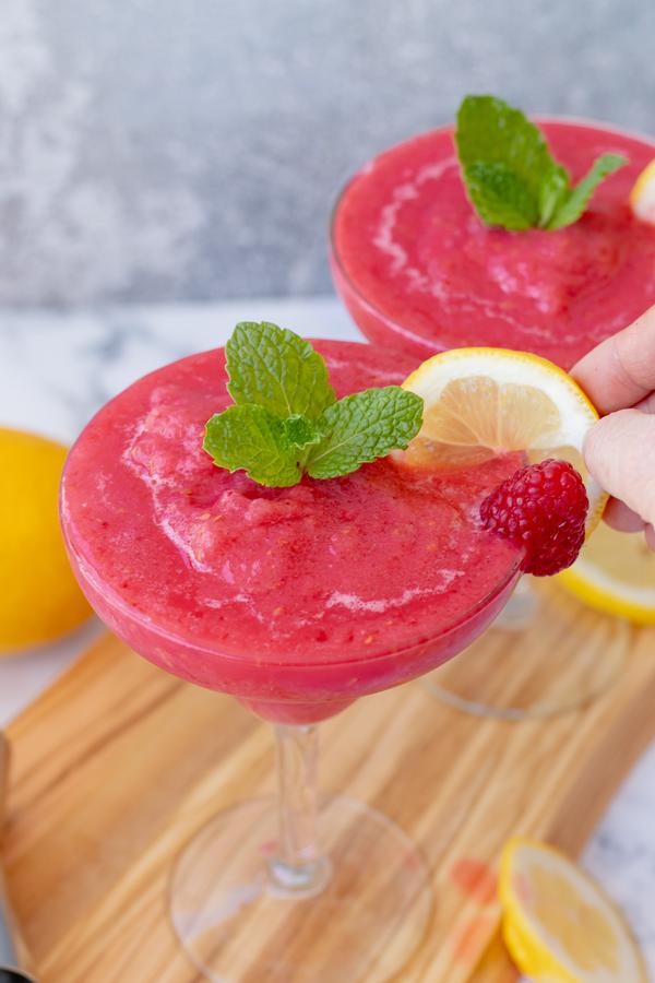 Alcohol Drinks Frozen Raspberry Margarita