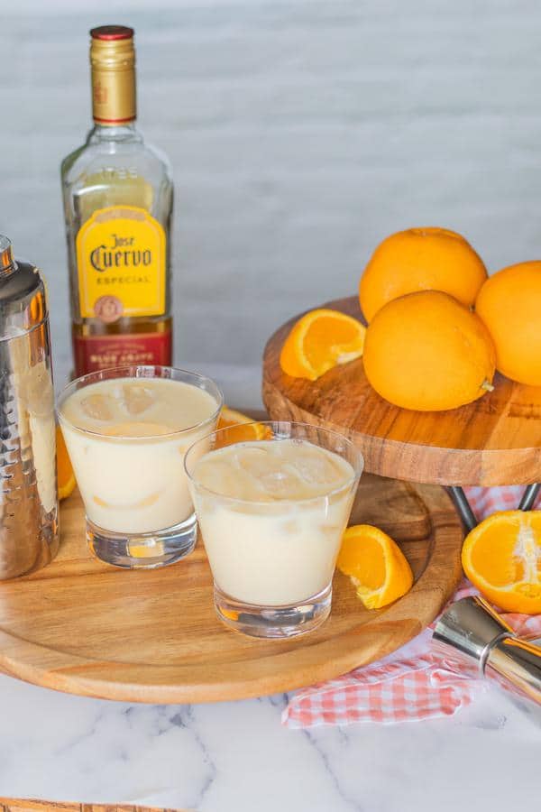 Alcohol Drinks Orange Creamsicle Margarita