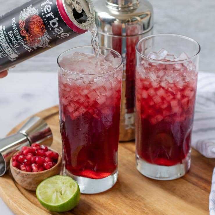 Alcohol Drinks Pomegranate Mojito