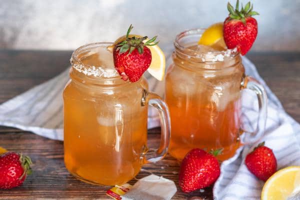 Alcoholic Drinks – BEST Strawberry Tea Recipe – Easy and Simple On The Rocks Margarita – How To Make Homemade Margarita