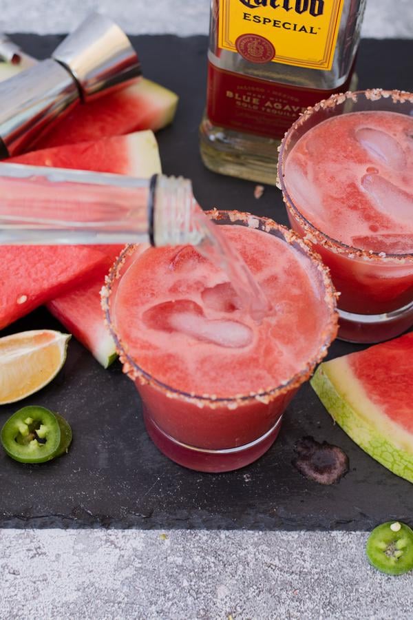 Alcohol Drinks Watermelon Jalapeno Margarita