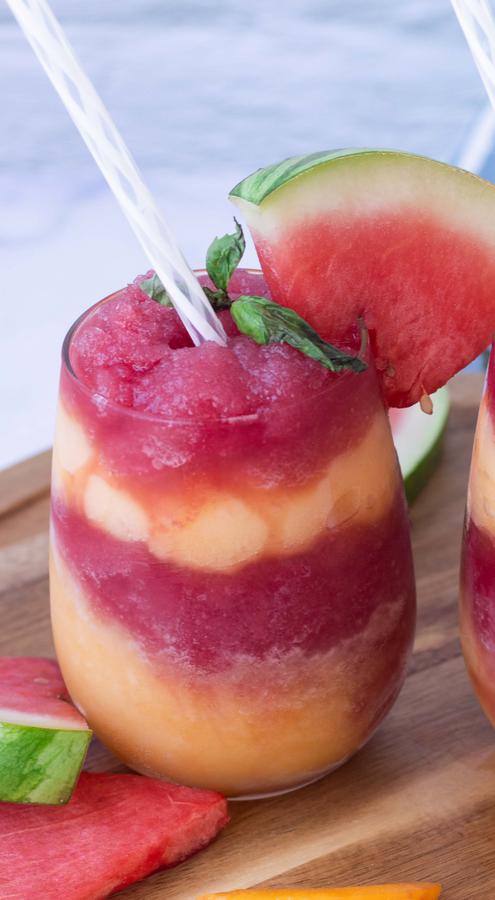 Wine Slushie Recipe! Easy Wine Slushie – How To Make Quick and Healthy Watermelon Peach Alcohol Wine Slushies - Red Wine - White Wine Frozen Slushie