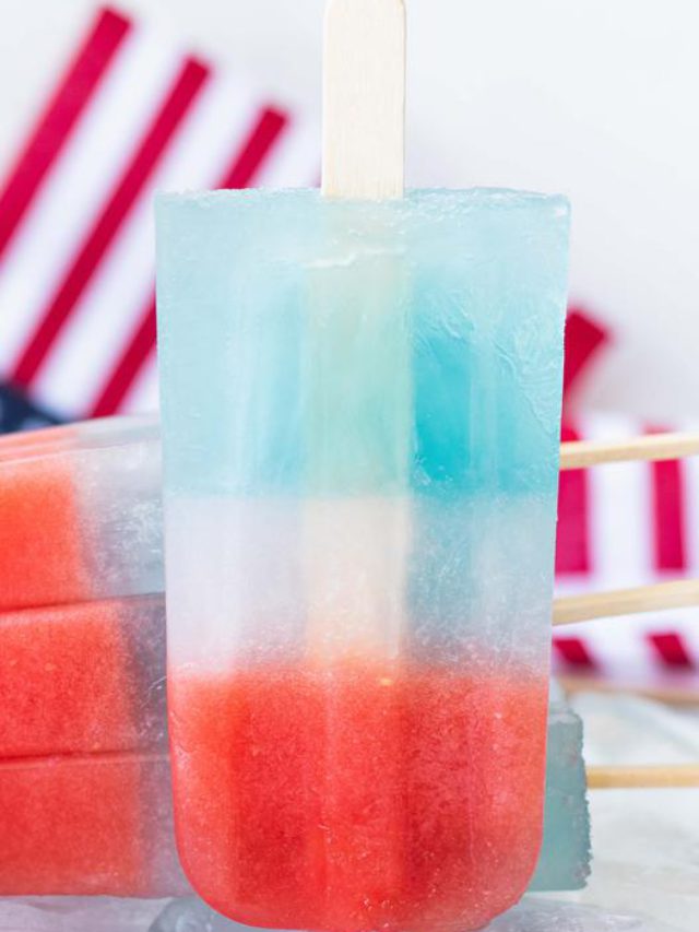 Red White Blue Popsicles 4th Of July Recipe 0849