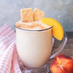 Smoothie – Best Homemade Peach Pie Smoothie Recipe – {Easy} Breakfast – Snacks – Desserts – Quick – Simple - Healthy
