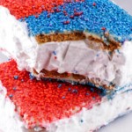 Ice Cream Sandwich – Best Homemade Ice Cream Sandwich Recipe – 4th Of July Food - Patriotic {Easy} – Snacks – Desserts – Party Food – Quick – Simple