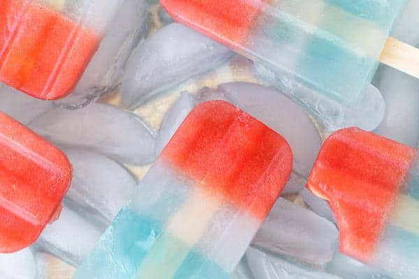 3 Ingredient Popsicles – BEST Red White Blue Popsicles – {Easy – NO Bake} – Snacks – Desserts – Party Food – Quick – Simple