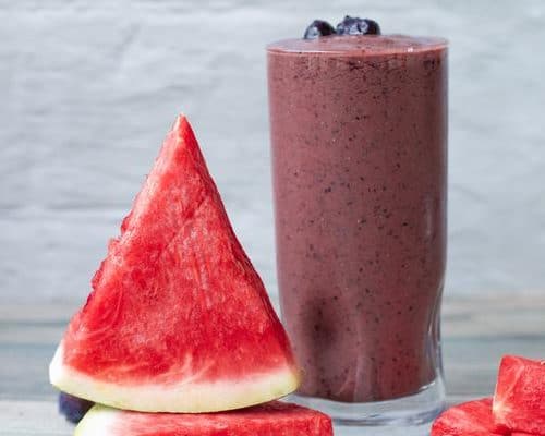 Smoothie – Best Homemade Blueberry Watermelon Smoothie Recipe – {Easy}  Breakfast – Snacks – Desserts – Quick – Simple - Healthy