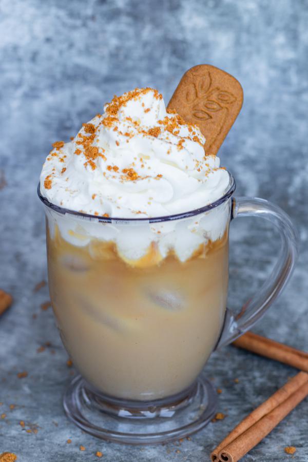 Easy Iced Latte – BEST Copycat Starbucks Cinnamon Vanilla Iced Latte Recipe – EASY Homemade Coffee Drink