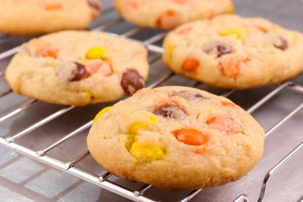 Gluten Free Reeses Pieces Cookies