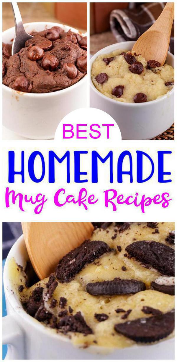 10 Mug Cake Recipes – BEST Cakes In A Mug Ideas – Easy Snacks – Breakfast – Desserts – Snacks