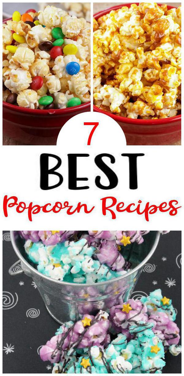 7 Popcorn Recipes – BEST Flavored Popcorn Ideas – Easy Snacks – Desserts – Party Food