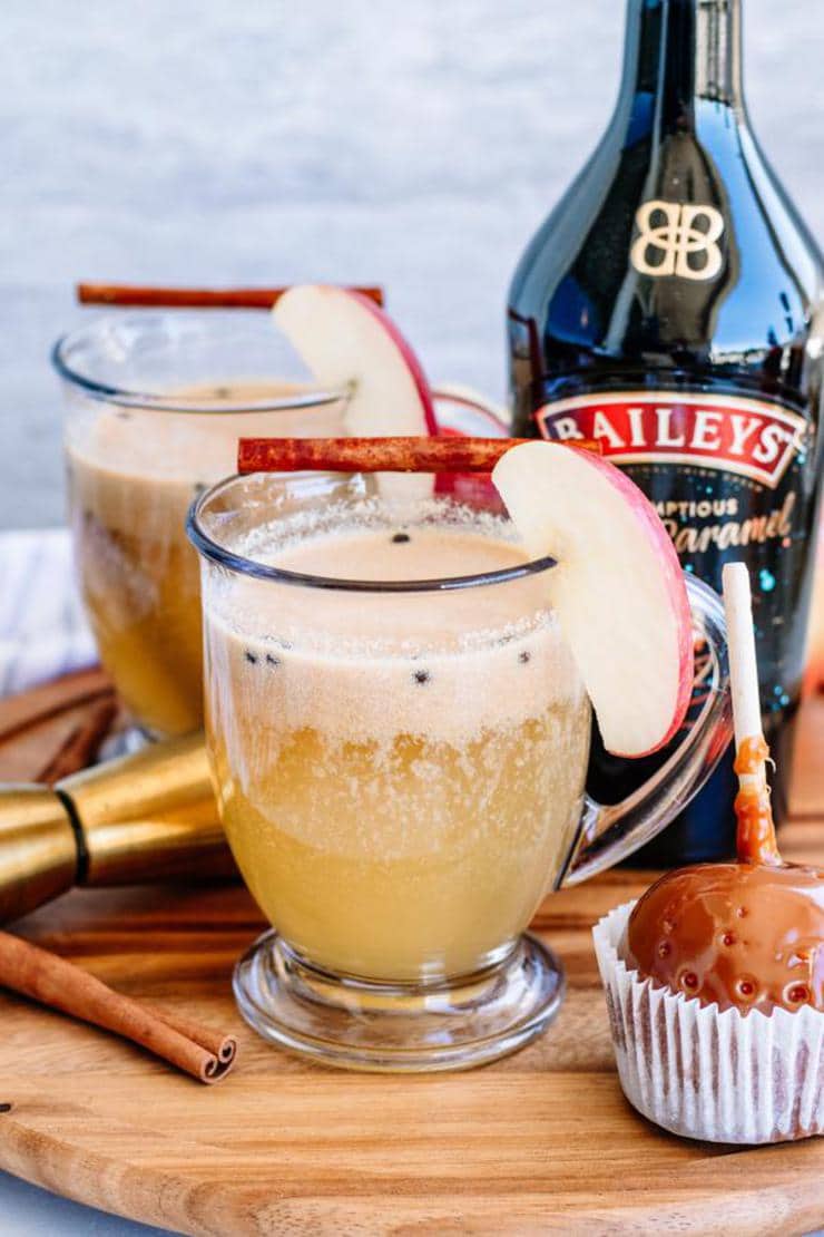 Alcoholic Drinks – BEST Baileys Spiked Caramel Apple Cider Recipe – Easy and Simple Fall Cocktail – How To Make Homemade Alcohol Cocktails