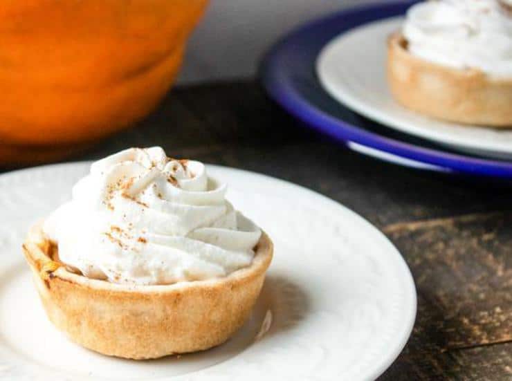 Easy Mini Pumpkin Pies – Best Homemade Pumpkin Pie Recipe – {Easy} Fall Recipes – Snacks – Desserts – Quick – Simple