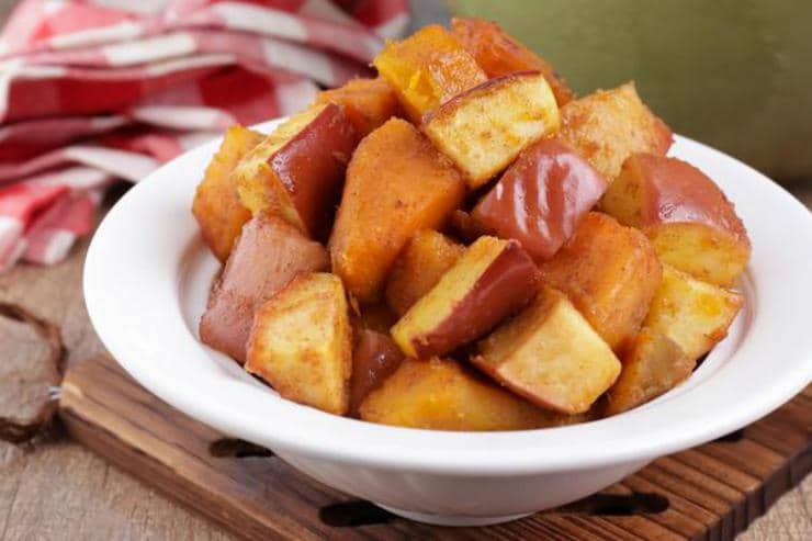 Apple Cinnamon Roasted Sweet Potatoes! Roasted Sweet Potato Recipe – Best – Appetizer – Side Dish – How To Make