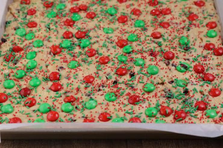 Chocolate Chip M And M Cookie Bar