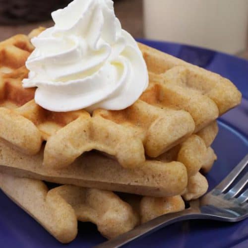 Easy Waffles – Best Homemade Eggnog Waffle Recipe – {Easy} Breakfast – Snacks – Desserts – Quick – Simple