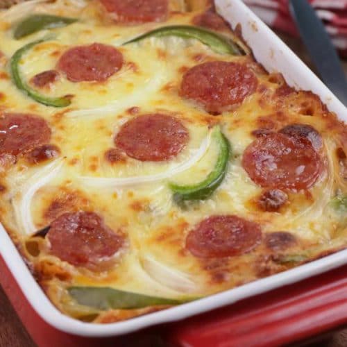 Easy Pizza Casserole – Best Homemade Pizza Recipe – Dinner – Lunch – Quick – Simple