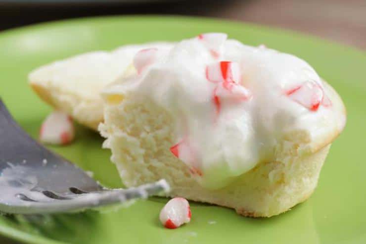Candy Cane Cheesecake Cups