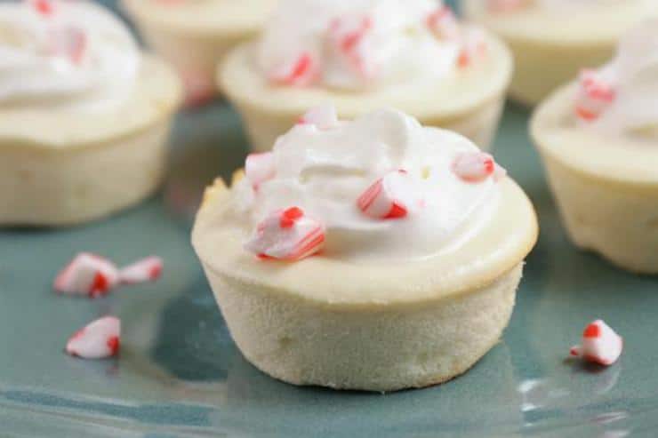 Candy Cane Cheesecake Cups