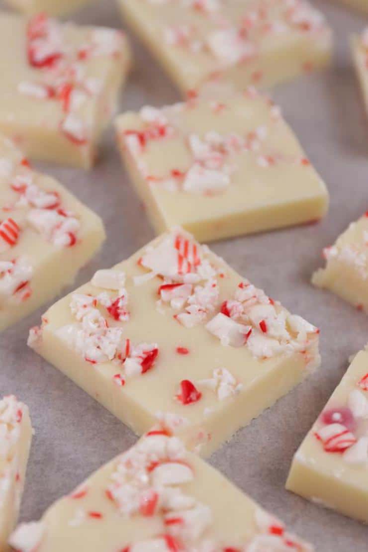 Candy Cane Fudge – EASY Peppermint Fudge Recipes – Simple and Quick Holiday Desserts – Snacks – Treats – Party Food