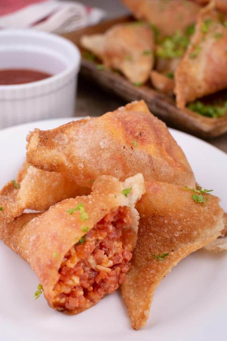 Easy Pizza Wontons – Best Homemade Wonton Pizza Recipe – Finger Food – Appetizers – Snacks – Party Food – Quick – Simple