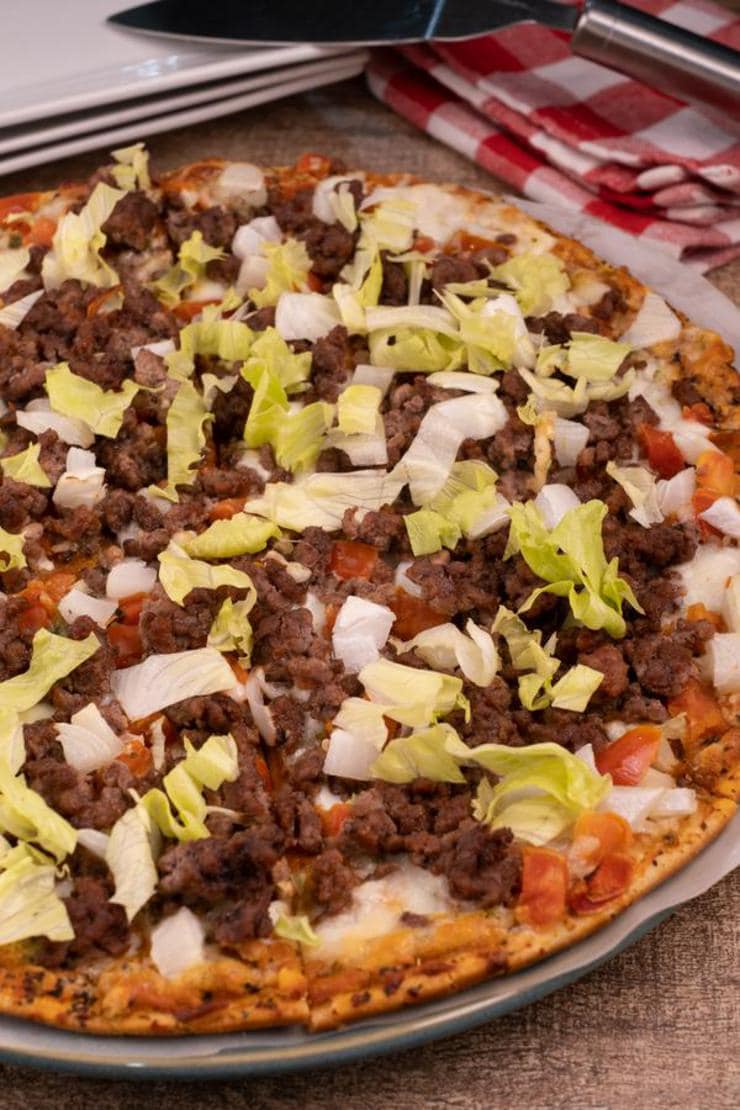 Easy Cheeseburger Pizza – Best Ground Beef Cheeseburger Pizza Recipe – Dinner - Lunch - Appetizers – Party Food – Quick – Simple