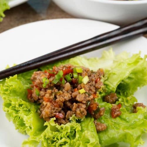 BEST Lettuce Wraps - Easy Copycat PF Changs Chicken Lettuce Wraps Recipe – Asian – Dinner - Lunch - Appetizers