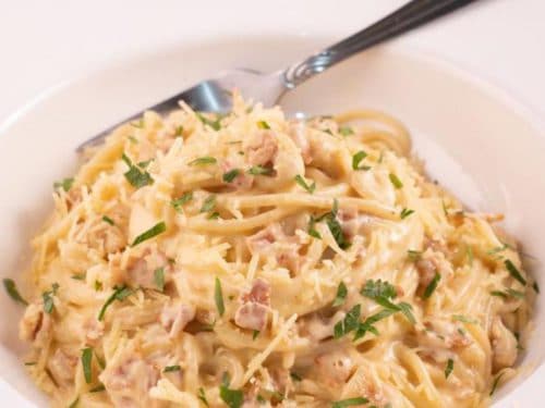 Easy Spaghetti Carbonara Pasta – Best Homemade Spaghetti Carbonara Recipe –  Dinner – Lunch – Quick – Simple