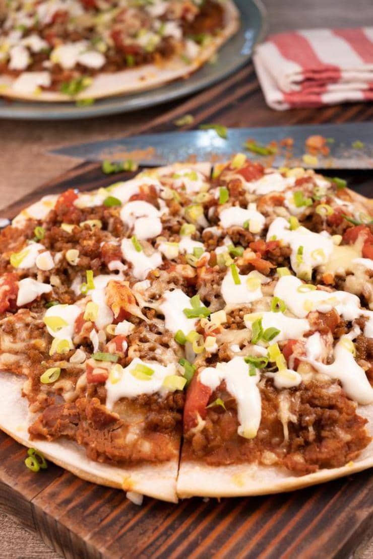 Easy Mexican Pizza – Best Homemade Copycat Taco Bell Mexican Pizza Recipe – Dinner - Lunch - Appetizers – Party Food – Quick – Simple