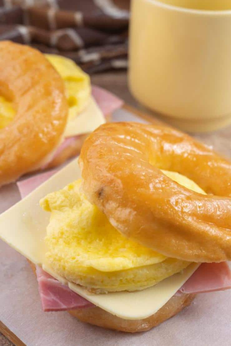 Easy Breakfast Sandwich – Best Glaze Donut Breakfast Sandwich Recipe – {Easy} – Breakfast – Lunch – Dinner – Quick – Simple