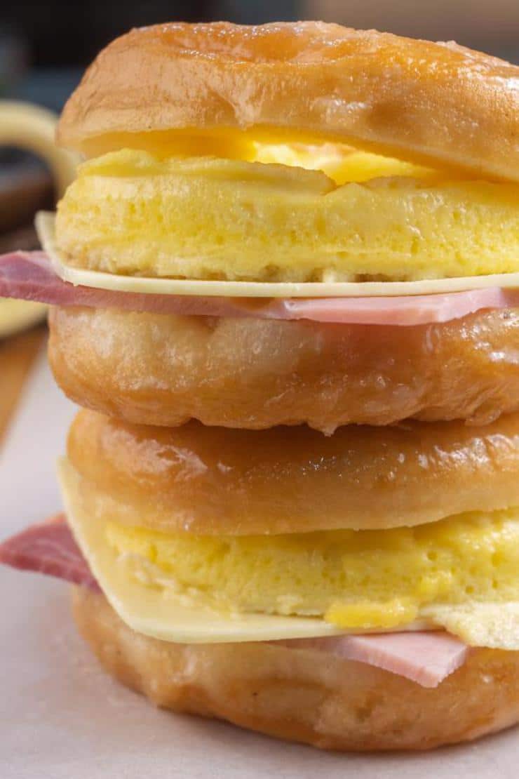 Easy Donut Breakfast Sandwich