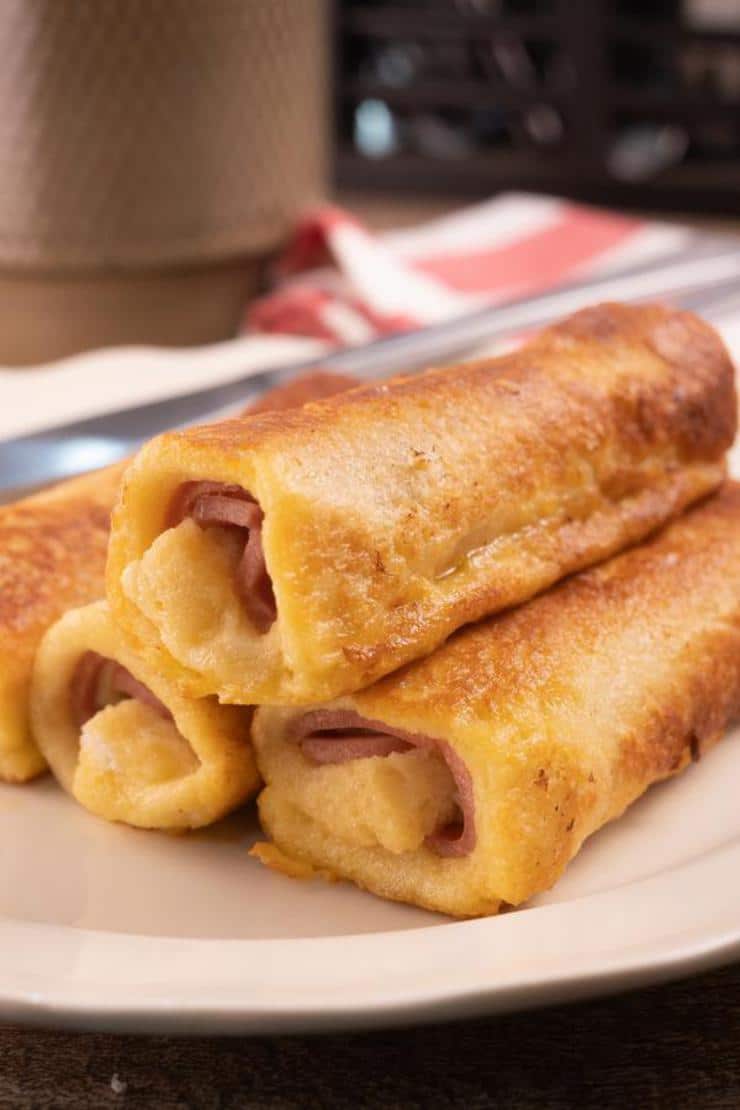 Best French Toast – Best Homemade Ham & Cheese French Toast Roll Ups Recipe – {Easy} Breakfast – Dinner – Snacks – Lunch – Quick – Simple