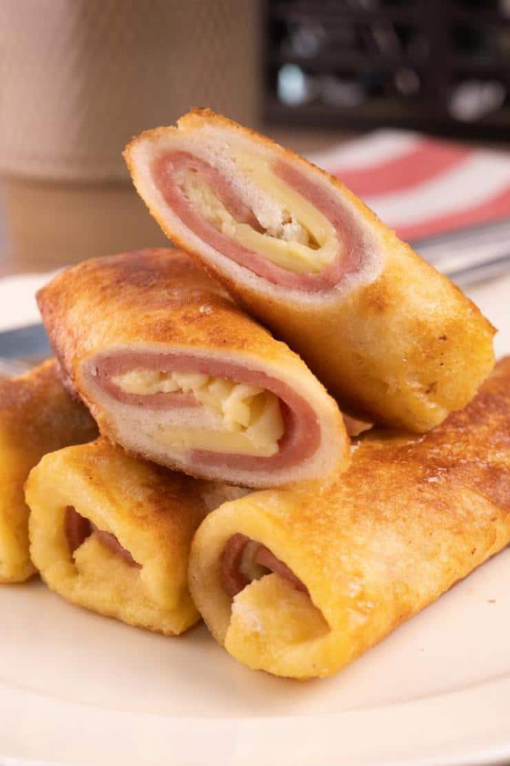 Easy Ham And Cheese French Toast Roll Ups