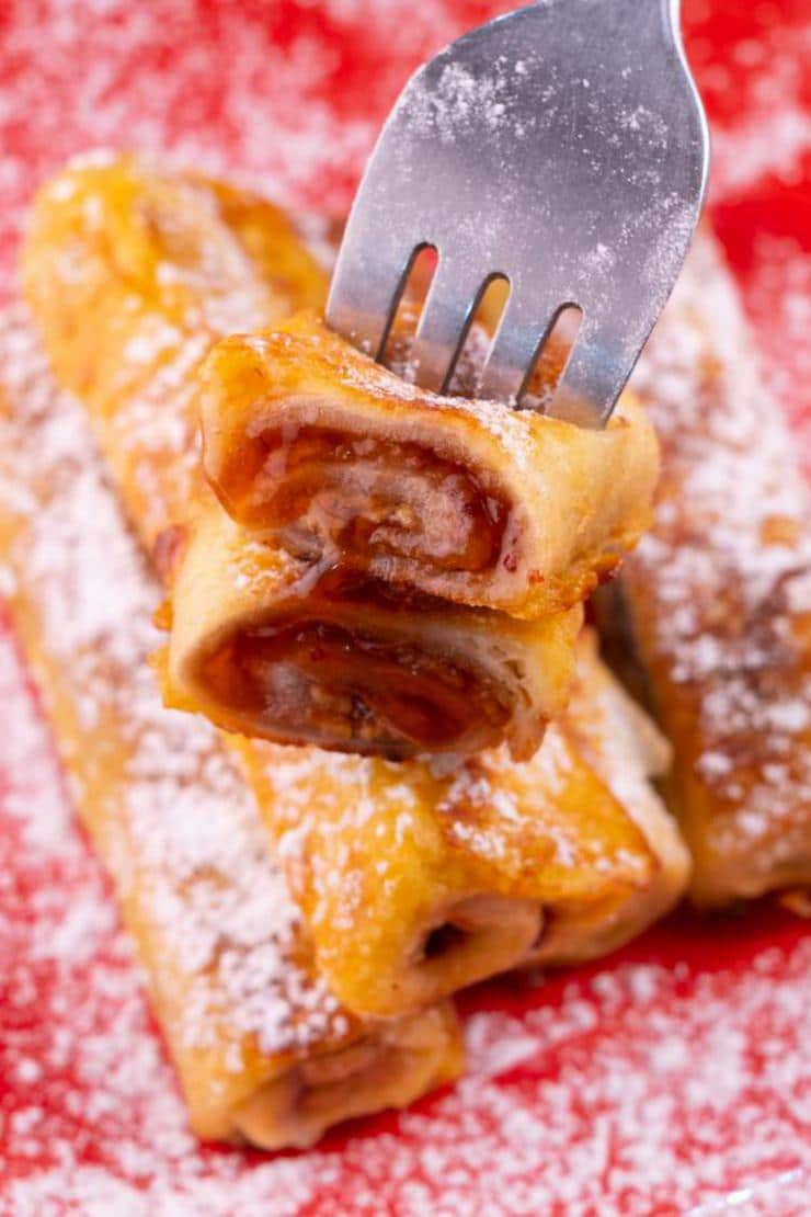 Easy Peanut Butter And Jelly French Toast Roll Ups