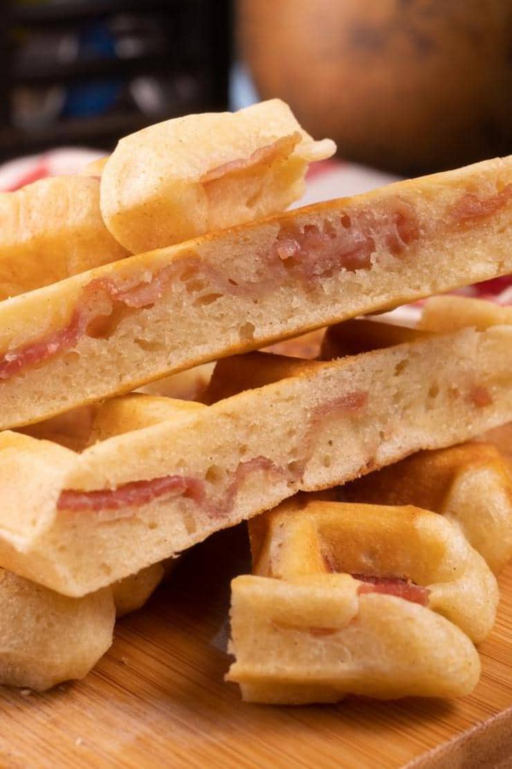 Easy Waffle Bacon Sticks