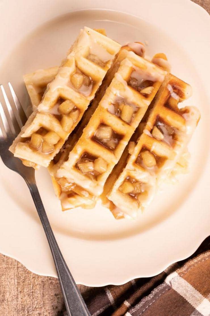Easy Apple Fritter Waffle Sticks