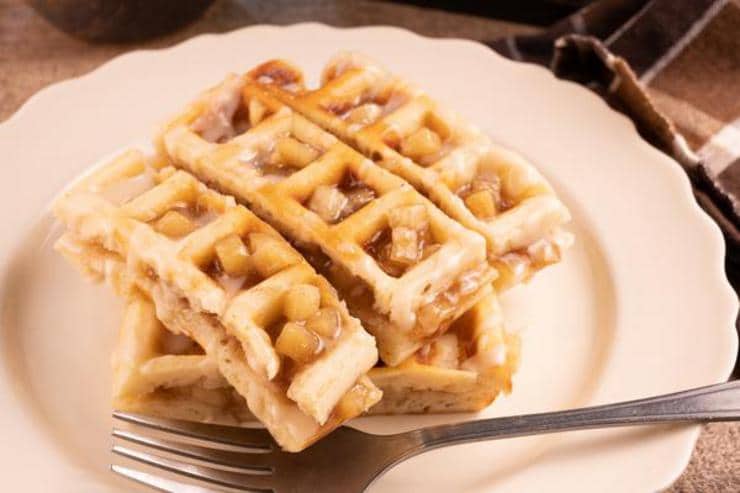 Easy Apple Fritter Waffle Sticks