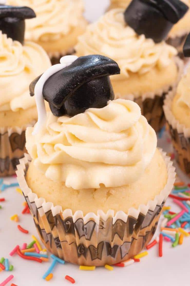 Easy Cupcakes – Best Graduation Cupcake Recipe – Desserts – Snacks – Party Food