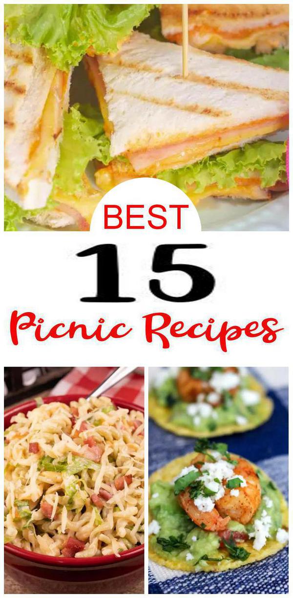 BEST 15 Picnic Food Recipes {Easy} Picnic Ideas Everyone Will Love