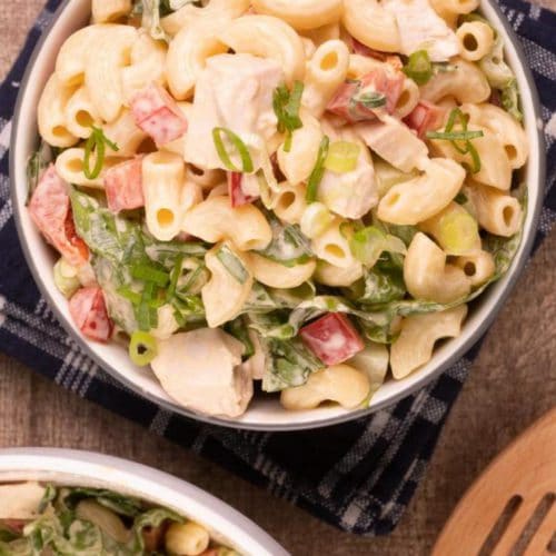 Easy Pasta Salad – Best Homemade Buffalo Chicken Pasta Salad Recipe – {Easy} Lunch – Dinner – Snacks – Side Dishes
