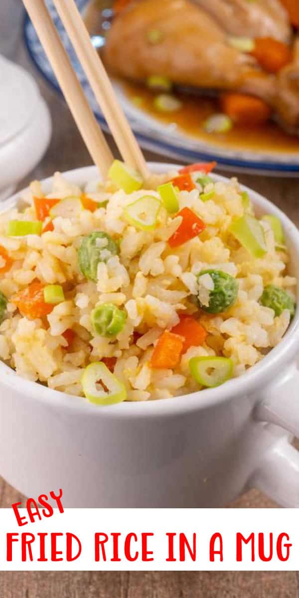 Best Homemade Fried Rice In A Mug Recipe – {EASY} Microwave Lunch – Dinner – Side Dish