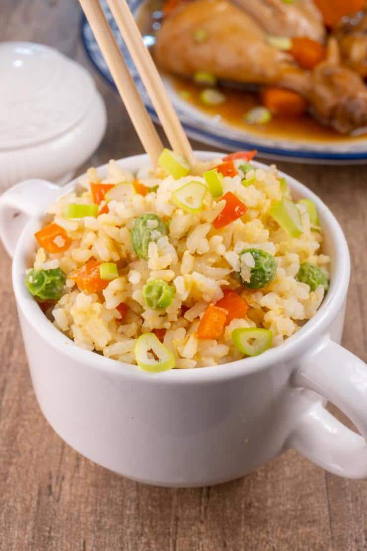 Best Homemade Fried Rice In A Mug Recipe – {EASY} Microwave Lunch – Dinner – Side Dish