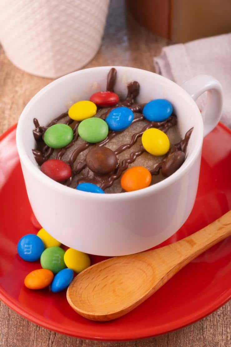 Cookie Mug Cake! BEST M & M Candy Cake In A Mug Recipe – Quick & Easy 2 Minute Microwave Cake Idea – Snacks – Desserts – Treats