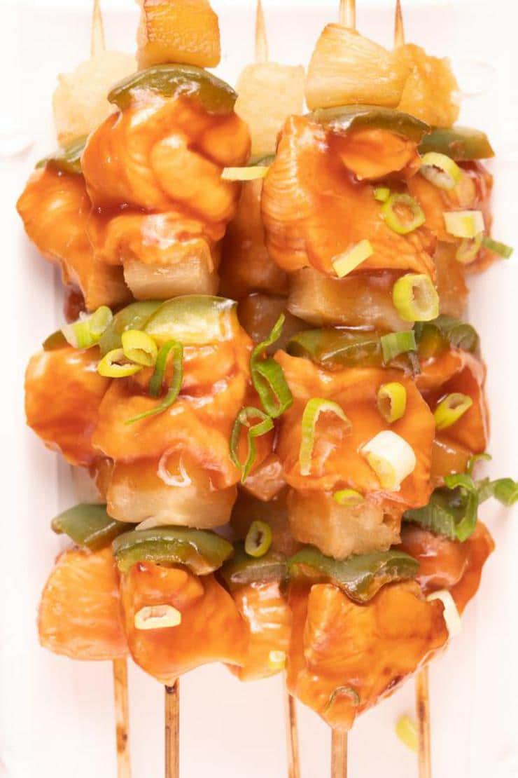 Easy Sweet And Sour Chicken Hawaiian Skewers