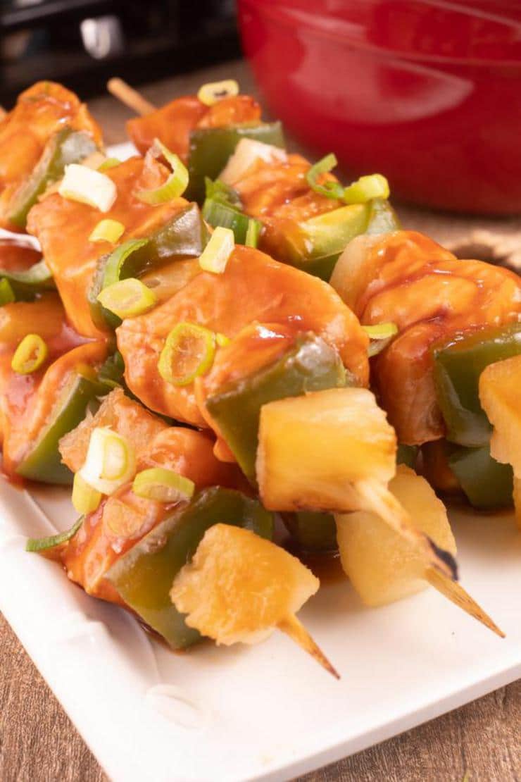 Easy Sweet And Sour Chicken Hawaiian Skewers