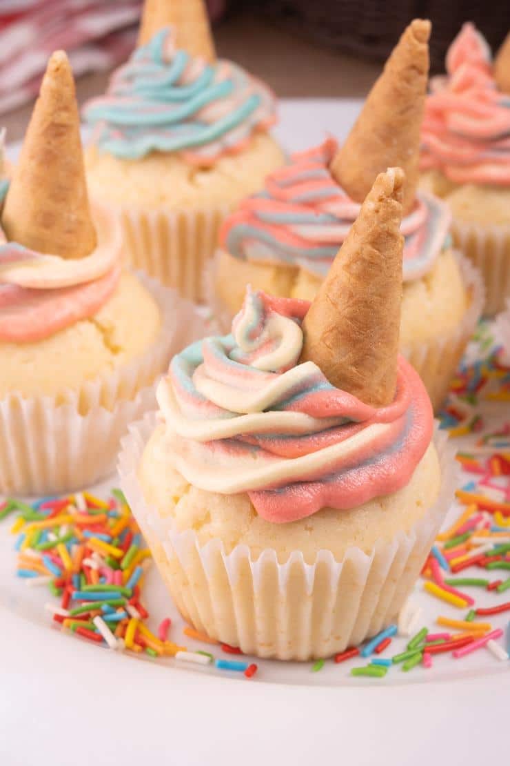 Easy Unicorn Cupcakes – BEST Unicorn Recipe – Party Food – Desserts