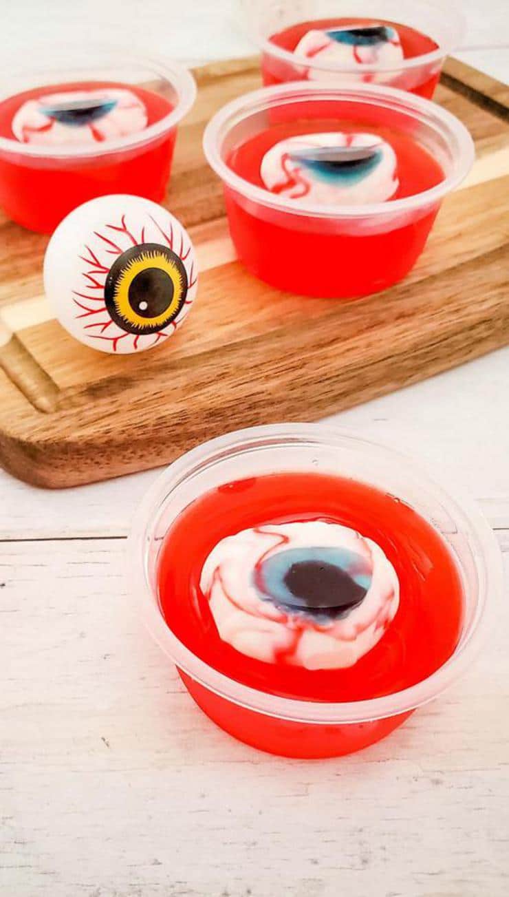 Eyeball Gelatin Shots Halloween Drink