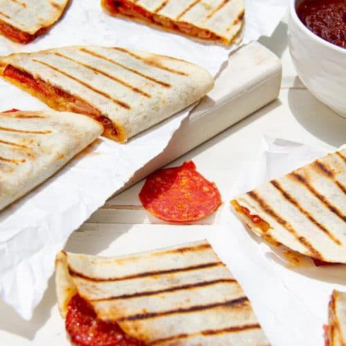 Easy Pepperoni Pizza Quesadilla – Best Recipe – Dinner – Lunch – Appetizers - Quick – Simple